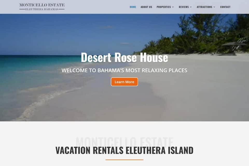 Monticello Estate Vacation Rental Properties