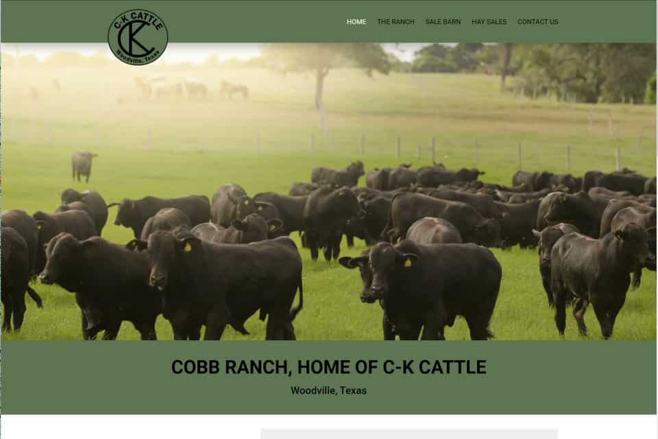 Cobb Ranch, Home of C-K Cattle by Monticello Estate